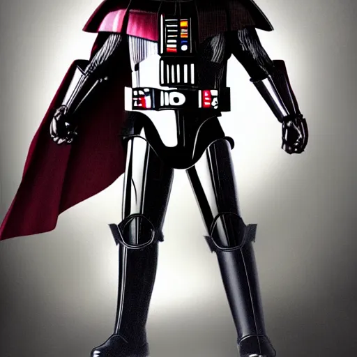 Prompt: darth vader in iron man armor