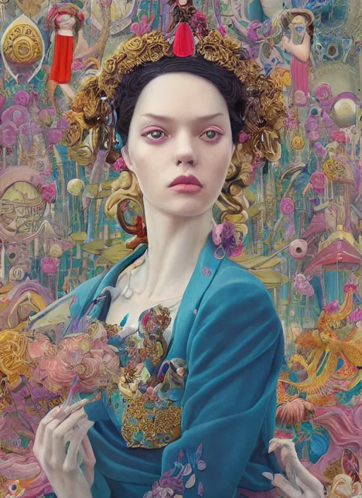 Image similar to princess :: by Martine Johanna and Simon Stålenhag and Chie Yoshii and Casey Weldon and wlop :: ornate, dynamic, particulate, rich colors, intricate, elegant, highly detailed, centered, artstation, smooth, sharp focus, octane render, 3d