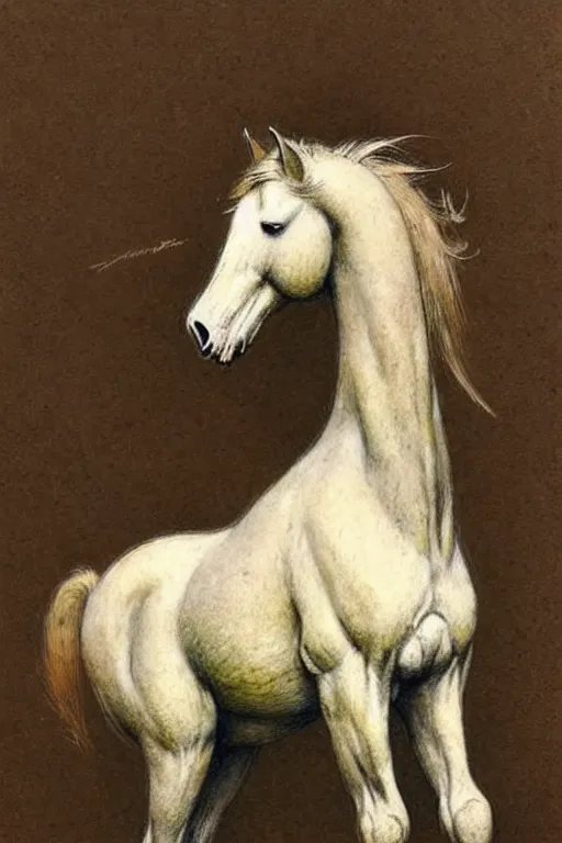 Image similar to (((((1950s horse . muted colors.))))) by Jean-Baptiste Monge !!!!!!!!!!!!!!!!!!!!!!!!!!!