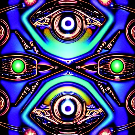 Prompt: a seamless pattern of Cybernetic Eye with intricate reflections and circuits, colorful, fantasy, vivid colors, large motifs, concept art, sharp focus, digital art, Hyper-realistic, 4K, Unreal Engine, Highly Detailed, HD, Dramatic Lighting by Brom, trending on Artstation, photorealistic, masterpiece, smooth gradients, no blur, sharp focus,insanely detailed and intricate, cinematic lighting, Octane render, epic scene, 8K