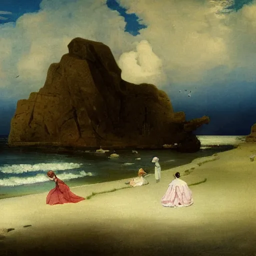 Image similar to 1 9 2 5 creepy shore mayo soul, by william hogarth and martin johnson heade, concept art, masterpiece