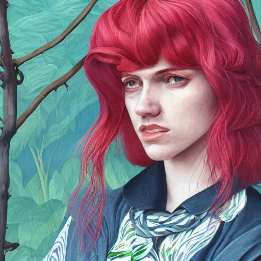 Prompt: a portrait of a character in a scenic environment by martine johanna, hyperdetailed, trending on artstation