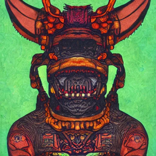 Image similar to portrait of xolotl