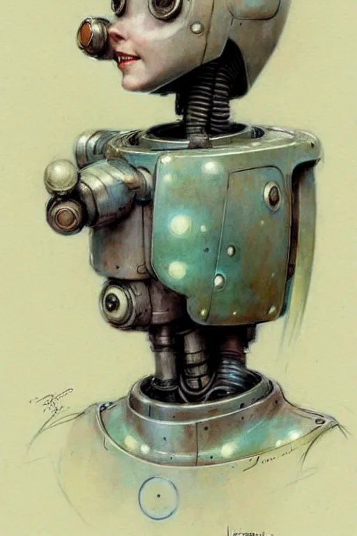 Image similar to ( ( ( ( ( 1 9 5 0 s robot elf. muted colors. ) ) ) ) ) by jean - baptiste monge!!!!!!!!!!!!!!!!!!!!!!!!!!!!!!