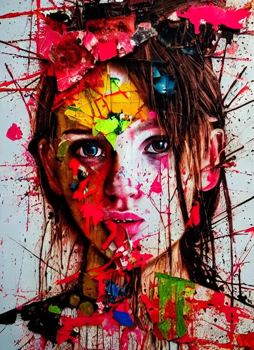 Prompt: a portrait of a pretty young lady by artur bordalo