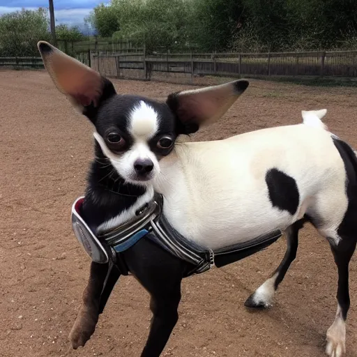 Image similar to chihuahua riding a horse