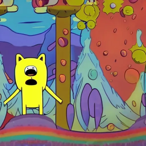 Prompt: adventure time video game screen shot