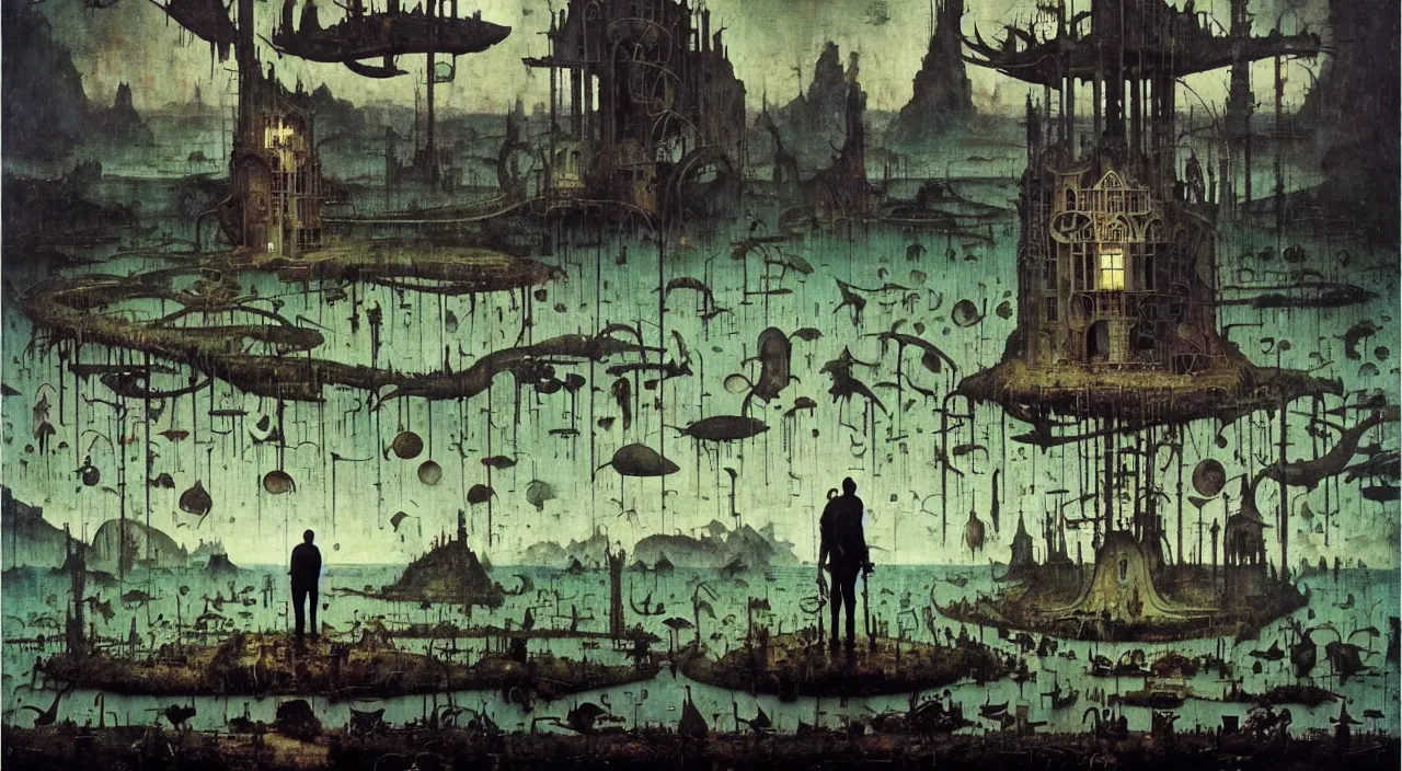 Prompt: single flooded simple!! giger tower anatomy, very coherent and colorful high contrast masterpiece by norman rockwell franz sedlacek hieronymus bosch dean ellis simon stalenhag rene magritte gediminas pranckevicius, dark shadows, sunny day, hard lighting