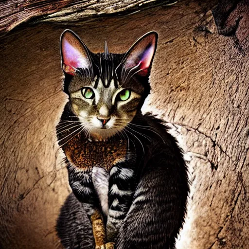 Image similar to a dragon - cat - hybrid, animal photography, wildlife photo