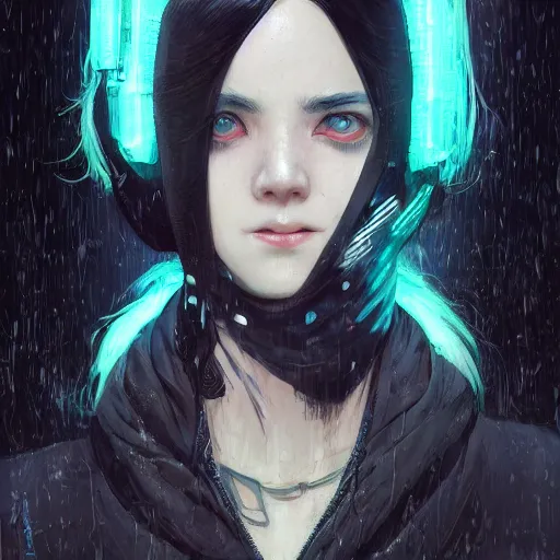 Image similar to very cool girl white hair girl with mask, streetwear, techwear, cyberpunk style outfit, full body, nose piercing, detailed portrait, intricate complexity, by greg rutkowski, james gilleard, atey ghailan, artgerm, ross tran, conrad roset, takato yomamoto, ilya kuvshinov. 4 k, beautiful, cinematic dramatic atmosphere