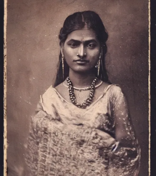 Prompt: vintage_portrait_photo_of_a_beautiful_nepalese_Victorian maiden at Pashupatinath Temple