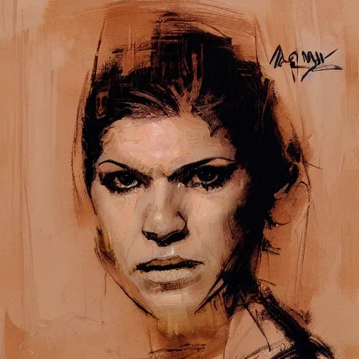 Prompt: portrait of maxima, artwork by guy denning and charlie bowater,