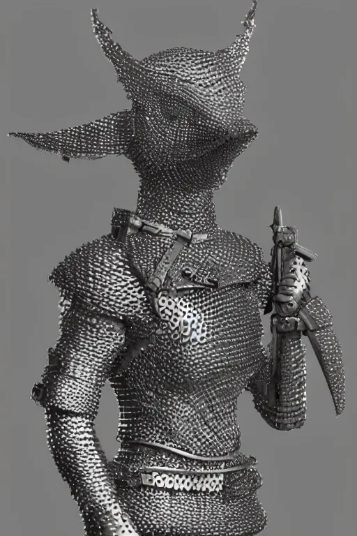 Image similar to female adventurer in tight full - body sticky note chainmail - style armor made out of several hundred sticky notes and a white porcelain crow mask, trending in artstation, japanese, artstation, establishing shot