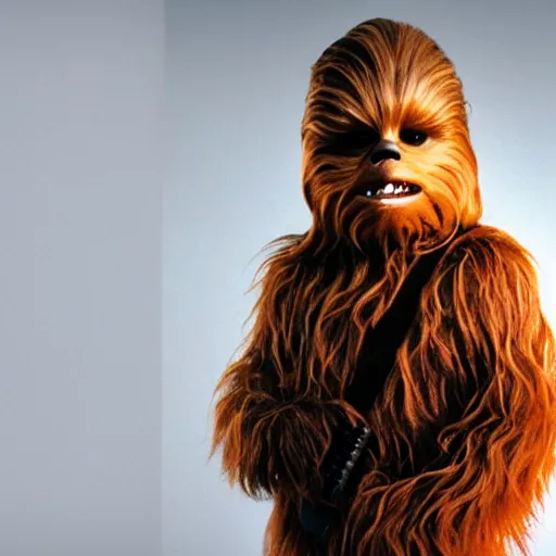 Image similar to chewbacca in back to the future, highly detailed, extremely high quality, hd, 4 k, 8 k, canon 3 0 0 mm, professional photographer, 4 0 mp, lifelike, top - rated, award winning, realistic, detailed lighting, detailed shadows, sharp, no blur, edited, corrected, trending