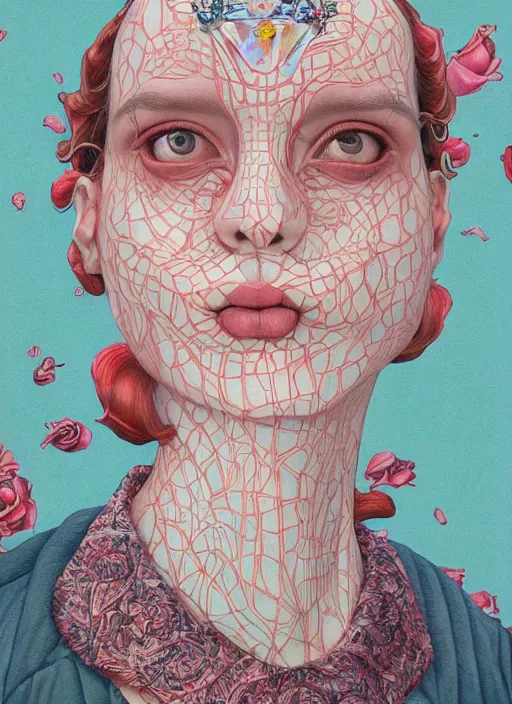 Image similar to fashion portrait :: by Martine Johanna and Simon Stålenhag and Chie Yoshii and Casey Weldon and Guillermo del toro :: ornate, dynamic, particulate, rich colors, intricate, elegant, highly detailed, centered, artstation, smooth, sharp focus, octane render, 3d