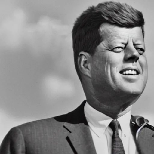 Prompt: the bits of John F Kennedy put back together again