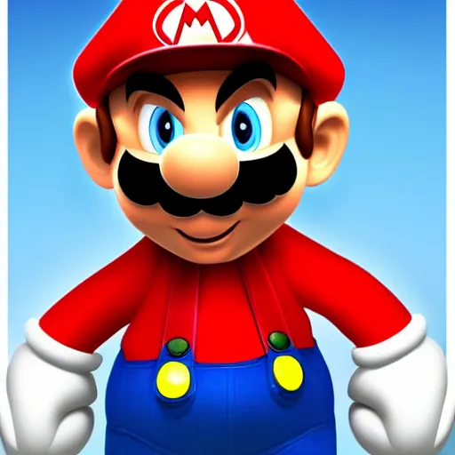 Image similar to a portrait of Captain Lou as Mario, extremely detailed multiple unique different art styles.