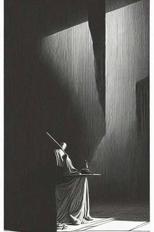 Image similar to Shakespeare as a black metal vocalist Edward Hopper and James Gilleard, Zdzislaw Beksisnski, higly detailed