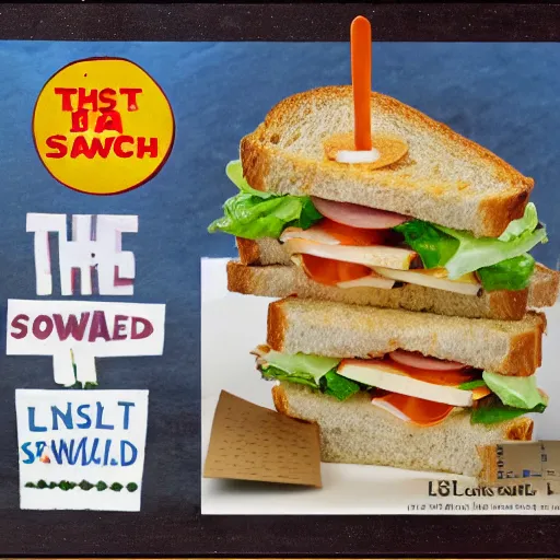 Image similar to the last sandwich on earth