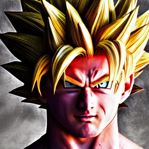 Goku super sayajin bust - Dragon Ball Z | 3D Print Model