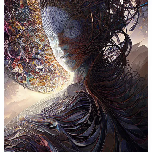 Image similar to art by artgerm, frank gehry, john stephens, android jones
