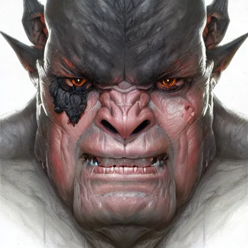 Prompt: Portrait of orc made by stanly artgerm lau, wlop, rossdraws, james jean, andrei riabovitchev ,marc simonetti