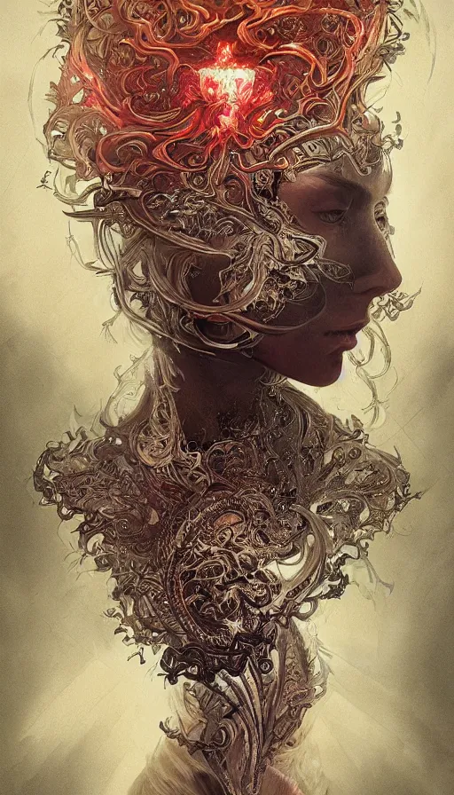 Image similar to losing my mind, fame of thrones, lord of daggers, neon, fibonacci, sweat drops, intricate fashion clothing, insane, intricate, highly detailed, surrealistic, digital painting, artstation, concept art, smooth, sharp focus, illustration, Unreal Engine 5, 8K, art by artgerm and greg rutkowski and alphonse mucha