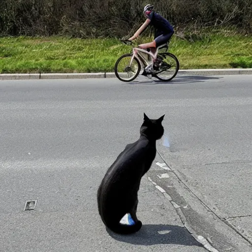Prompt: cat cycling