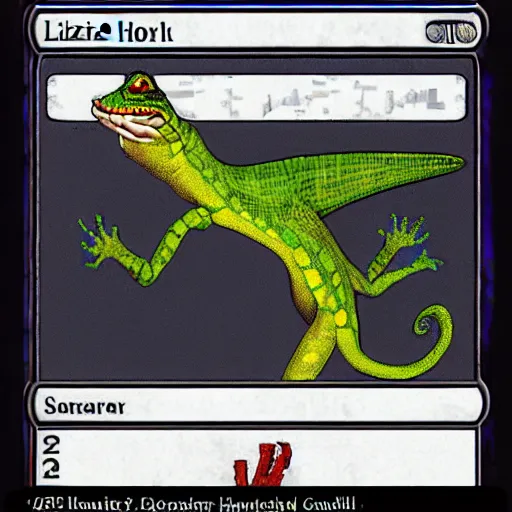 Image similar to Lizardfolk scientist throwing bombs