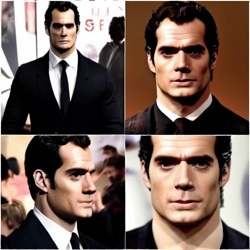 Prompt: Henry Cavill jumpscare