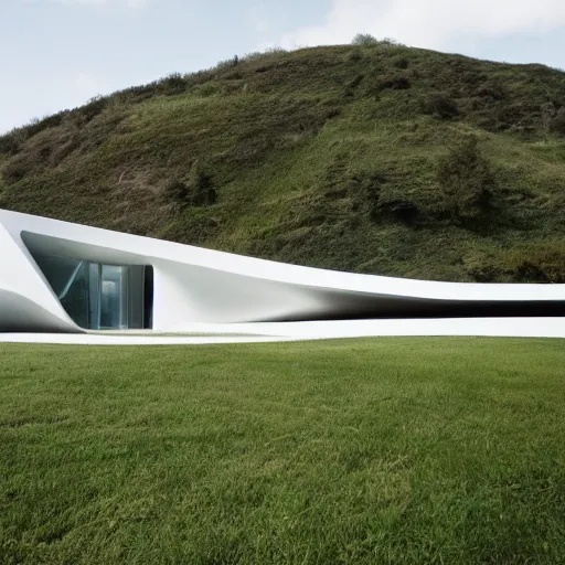 Image similar to house designed by zaha hadid