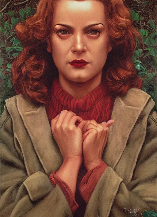 Prompt: twin peaks poster art, the physical embodiment of the concept of rot, old retro pulp, by michael whelan, rossetti bouguereau, artgerm, nostalgic, old fashioned