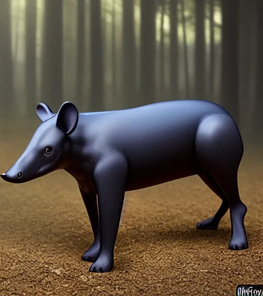 Image similar to award winning 5 5 mm photo of a dog tapir hybrid in a part.. dof. bokeh. magical atmosphere. art by greg rutkowski. life - like. very detailed 8 k. intricate. soft light. nikon d 8 5 0.