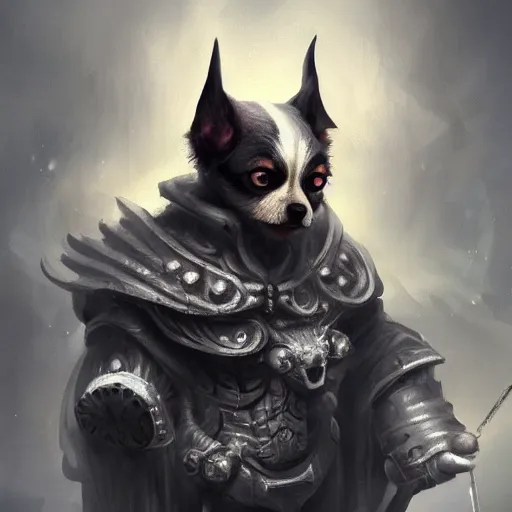 Prompt: Portrait of a evil baby dog as Emperor of Mankind, elegant, digital painting, highly detailed, fantasy, artstation, concept art, smooth, sharp focus, illustration