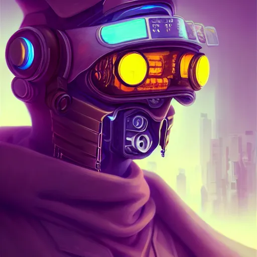 Image similar to portrait painting of a cyberpunk apis mellifera street doctor, sharp focus, award - winning, trending on artstation, masterpiece, highly detailed, intricate, cartoon, anime. art by merwild and ernesto irawan and rachel denton