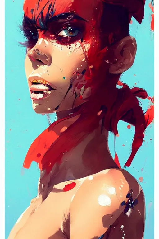 Image similar to a ultradetailed beautiful painting of a stylish boxer girl, by conrad roset, greg rutkowski and makoto shinkai trending on artstation