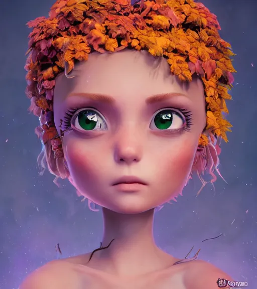 Prompt: An epic fantasy comic book style portrait painting of an extremely cute and adorable very beautiful volcano dryad, character design by Mark Ryden and Pixar and Hayao Miyazaki, unreal 5, DAZ, hyperrealistic, octane render, cosplay, RPG portrait, dynamic lighting, intricate detail, summer vibrancy, cinematic