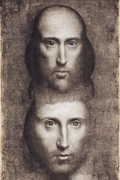 Image similar to Portrait of Nicholas Cage by Leonardo da Vinci