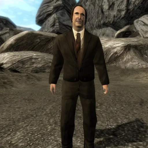 Image similar to saul goodman in skyrim,