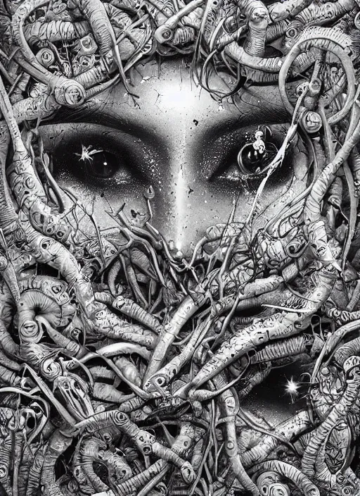 Image similar to Chaos goddess painting by Dan Hillier, trending on artstation, artstationHD, artstationHQ, 4k, 8k