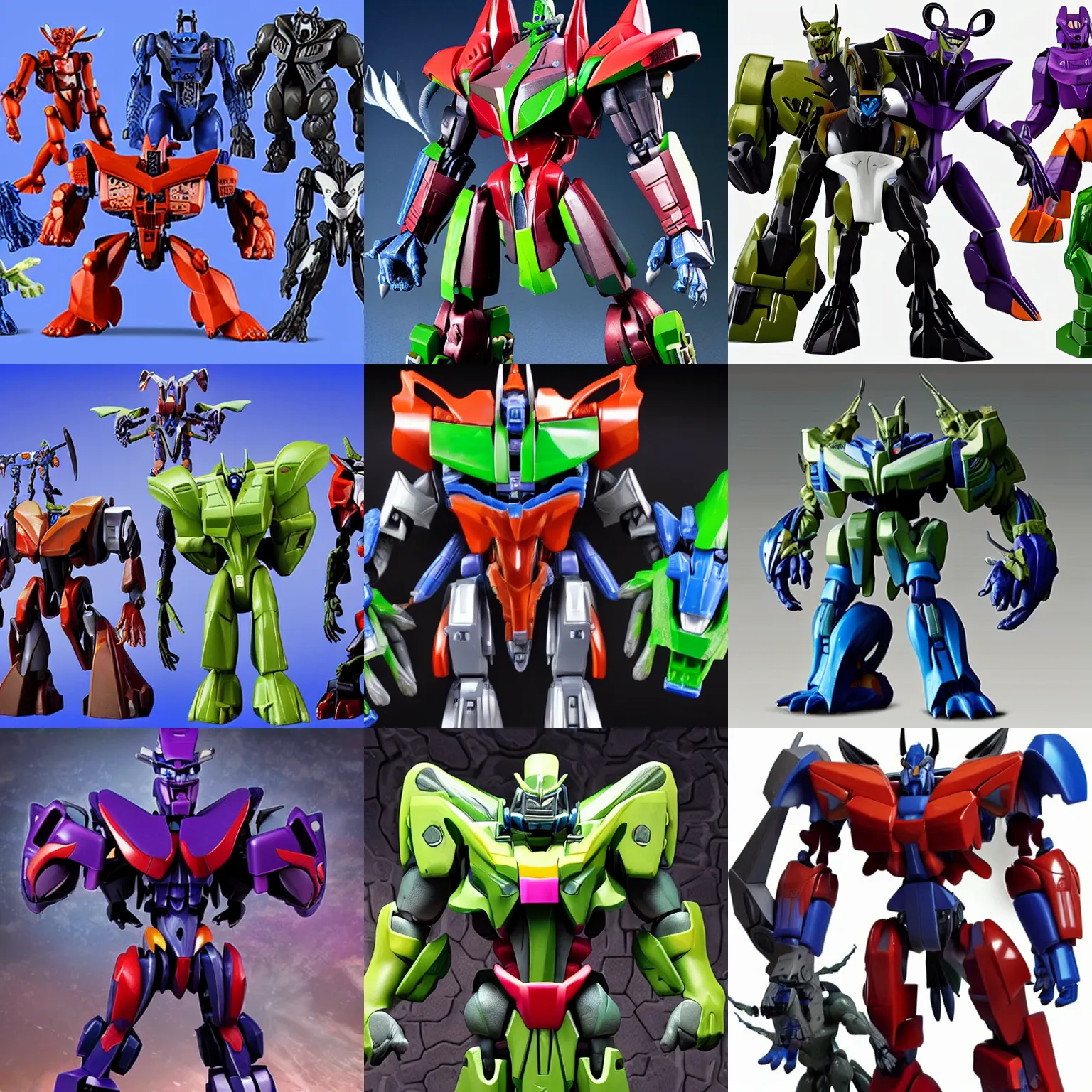 Prompt: Beast Wars Transformers 2022 toy line