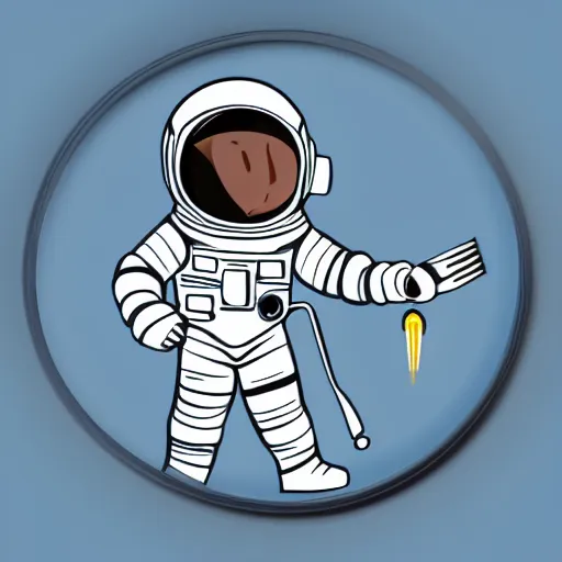 astronaut sticking a fork in an outlet. art deco. 8k Stable Diffusion