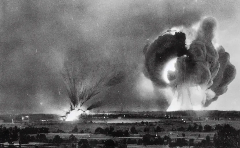 Prompt: hindenburg explosion, photography