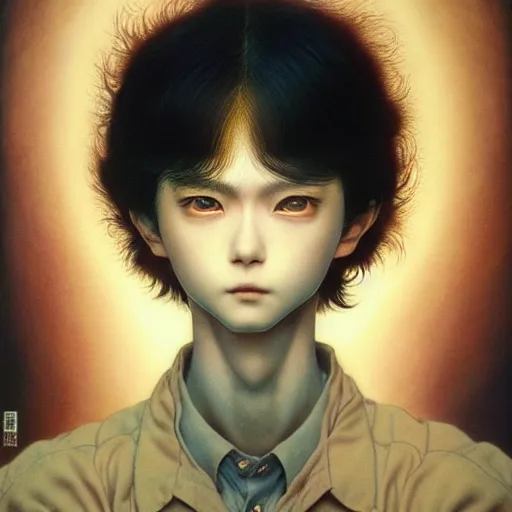 Image similar to prompt : 3 d render hyper real majestic soft light dramatic light portrait painted in miyazaki color style drawn by katsuhiro otomo and takato yamamoto, inspired by fables, china doll face, smooth face feature, intricate oil painting, high detail, sharp high detail, manga and anime 2 0 0 0