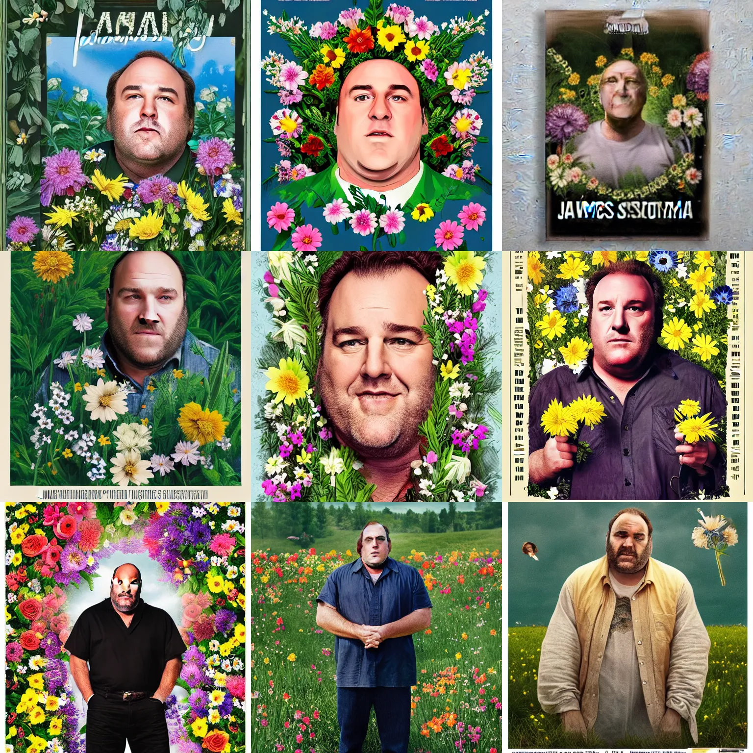 James Gandolfini Midsommar Poster Flowers Stable Diffusion Openart