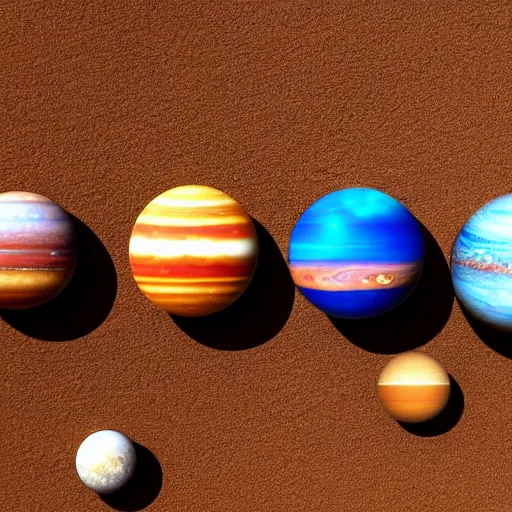 Image similar to the solar system of iphones.