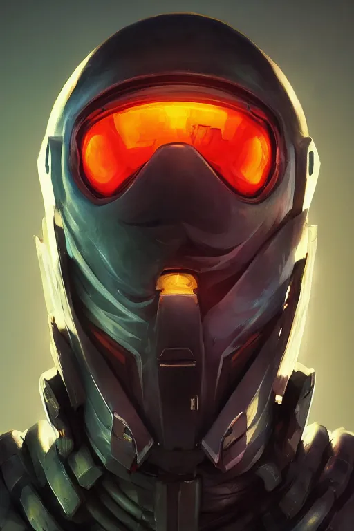 Image similar to epic mask helmet robot ninja portrait stylized as fornite style game design fanart by concept artist gervasio canda, behance hd by jesper ejsing, by rhads, makoto shinkai and lois van baarle, ilya kuvshinov, rossdraws global illumination radiating a glowing aura global illumination ray tracing hdr render in unreal engine 5