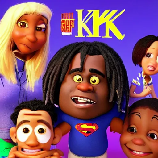 Prompt: Rapper Chief Keef Seen I’m Pixar animated movie up 4k quality super realistic