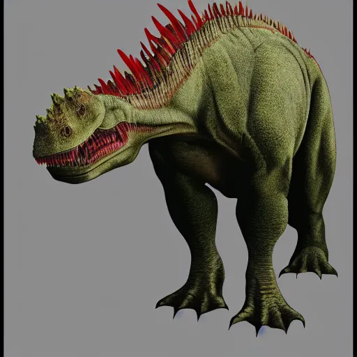 Image similar to trex in the style of triceratops 4 k