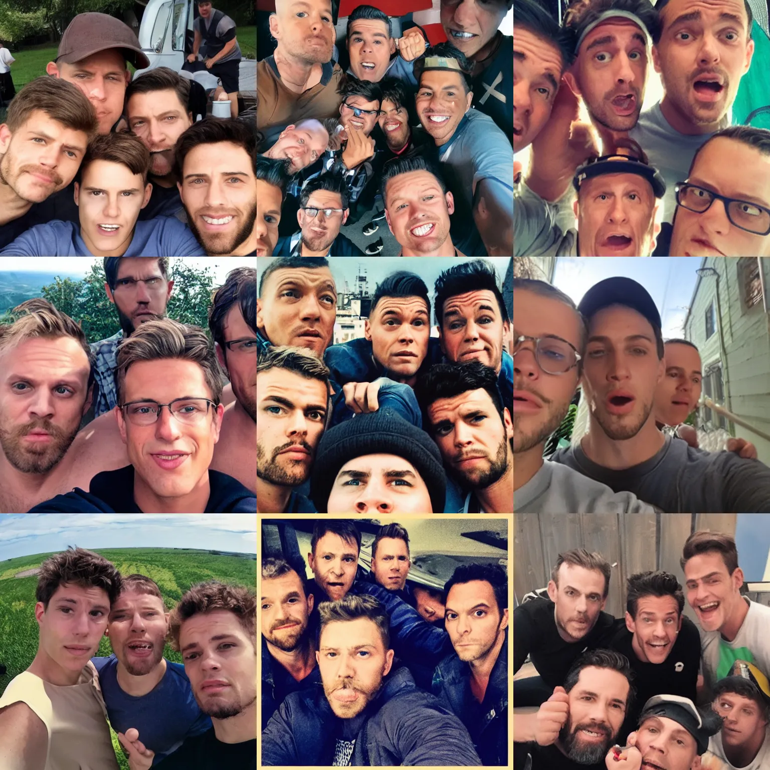 Prompt: Homelander (The Boys) selfie